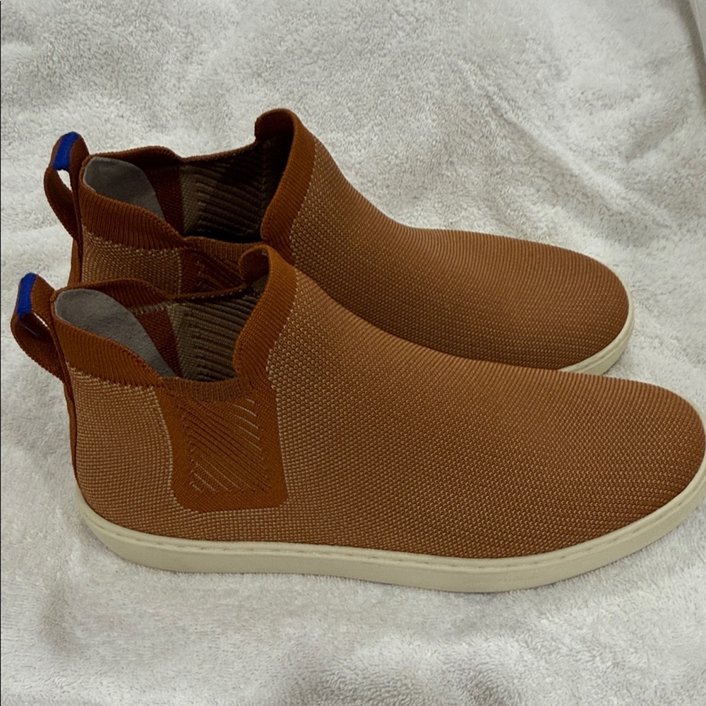 Men's Brown Slip-On Knit Casual Shoes